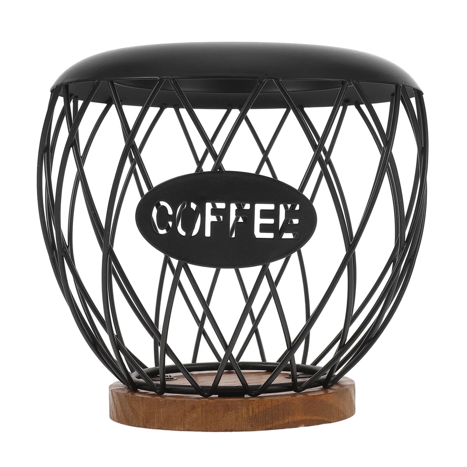 

Creative Metal Storage Basket Irregular Design Coffee Pod Holder Fruit Container Kitchen Countertop Organizer Capsule Storage