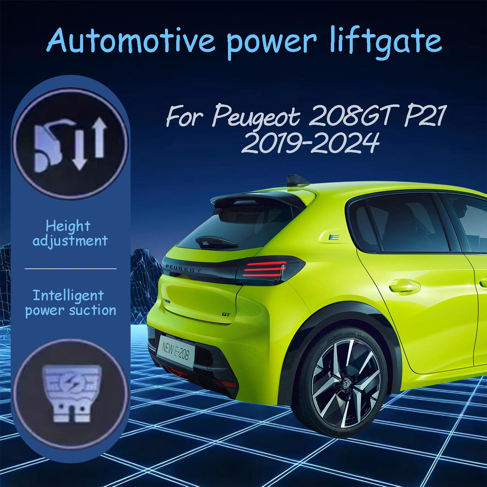 

For Peugeot 208GT P21 2019-2024 Electric tailgate automatic suction locks suitable Trunk modification system