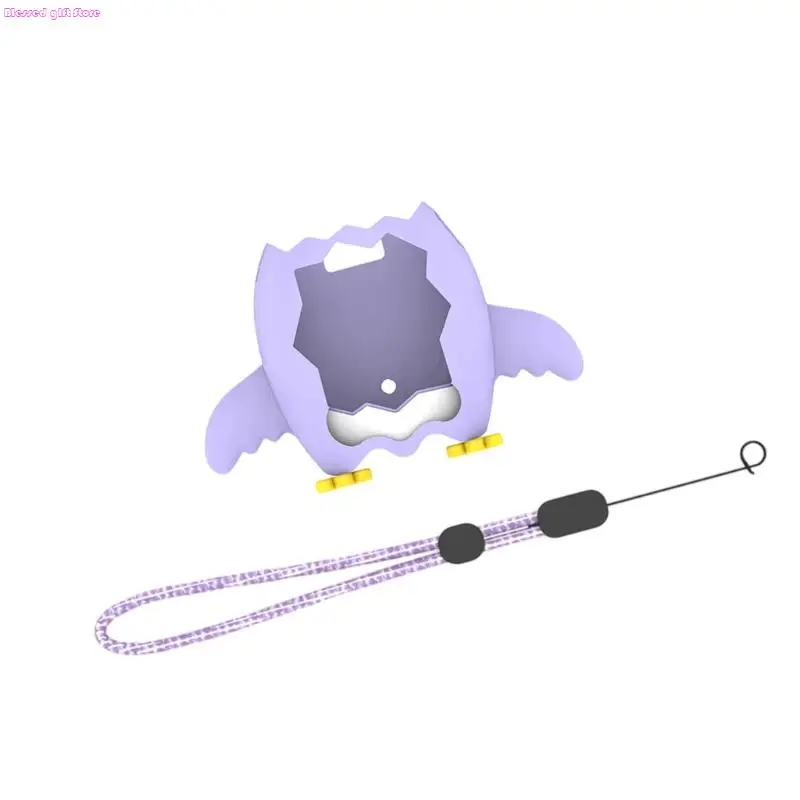 

D0JC Stylish Penguins Silicone Cover for Electronic Pet Unique Fashionable Accessory Protective Case for Virtual Pet