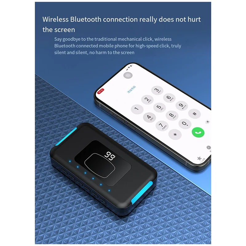 New Upgraded Wireless Clicker Mobile Phone Screen Automatic Clicker Silent Physical Clicker Compact And Portable Easy To Use B-B