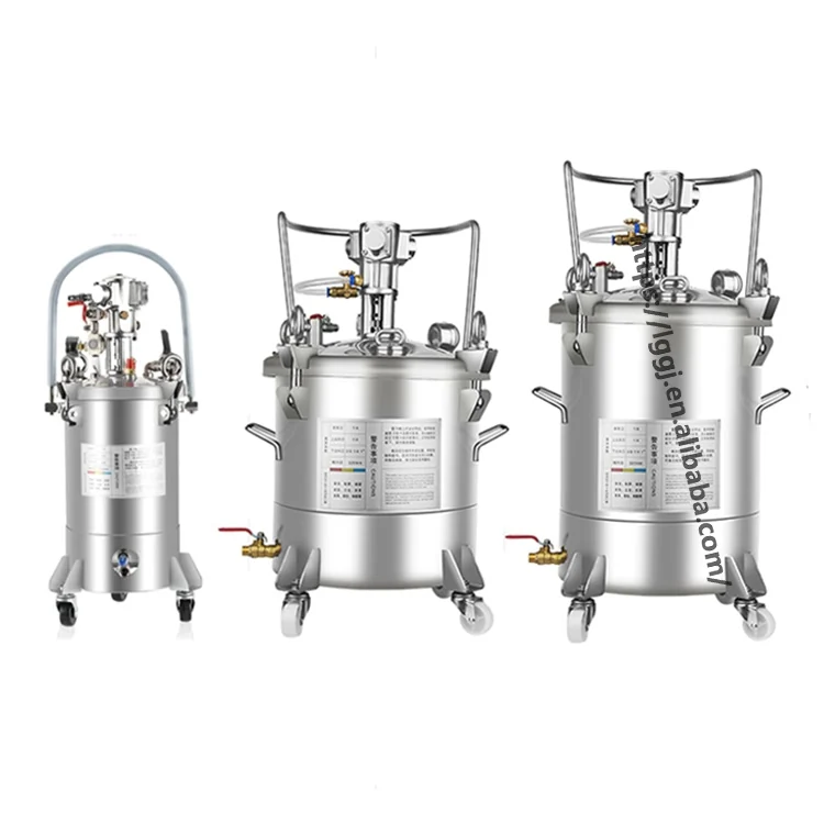 

10л 20л 30л 40л 50л 60л Нержавеющая сталь 304 Сосуд для дозирования жидкого клея под давлением Автоматическая кастрюля для краски Регулятор Бак-миксер