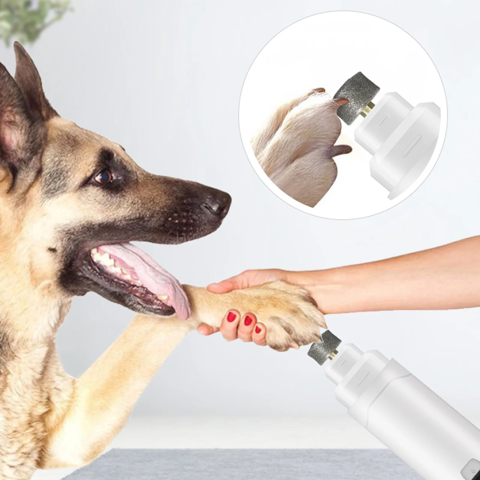 6Pcs Pets Nail Grinding Heads Wear-Resistant Replacement Polisher Heads for Electric Nail Grinders Cat Dog Grooming Supplies