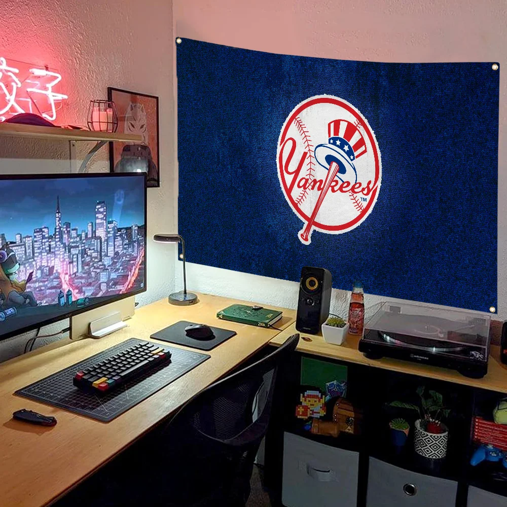 Custom Flag to Hang New York Yankees Funny Flags for Rooms Flaga Outdoor Decor Home & Garden Cute Room Decor Flags and Banners