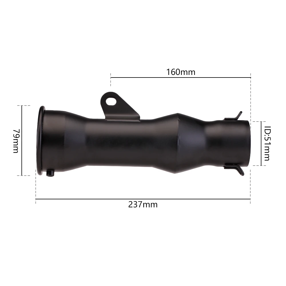 Universal 51mm Motorcycle Exhaust Muffler With DB Killer For CBR1000RR CB400 R1 GSXR600 R25 300SR Msx125 Mt07 PCX view 4