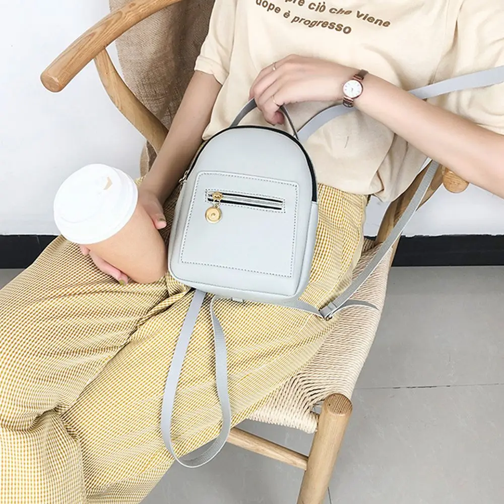 Fashion Mini Women PU Backpack Girl Travel Waterproof Small Business Tassel Backpack Shoulder Bag