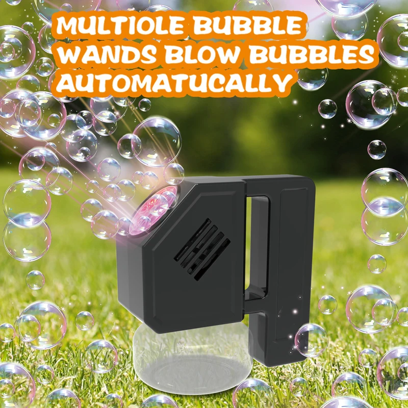 لعبة آلة الفقاعات المحمولة للأطفال مسدس فقاعات لعبة خارجية دعائم زفاف بدون بطارية مياه فقاعية