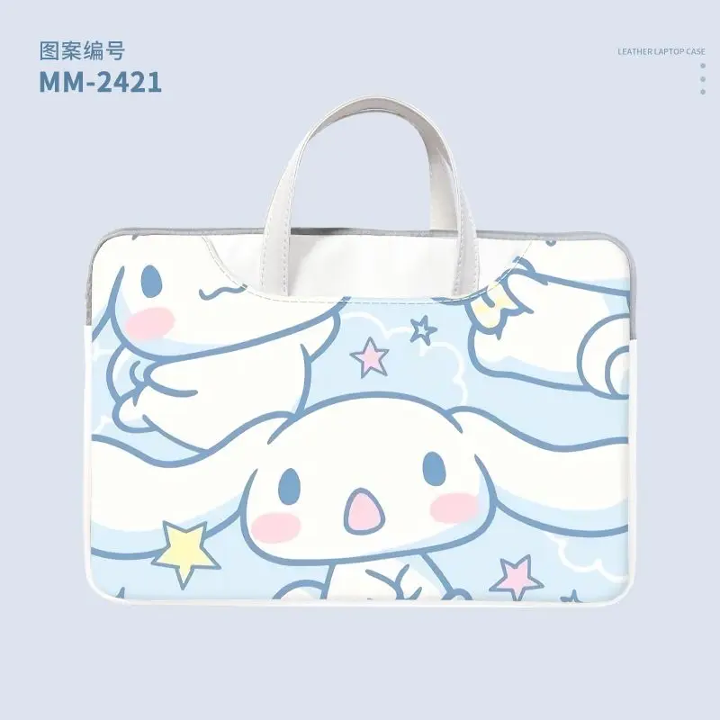 Nuevo Sanrio Cinnamoroll bolsa para ordenador portátil 12 pulgadas 13 pulgadas 14 pulgadas 15 pulgadas 16 pulgadas rosa lindo organizador de tableta de gran capacidad bolso de dibujos animados funda para portátil