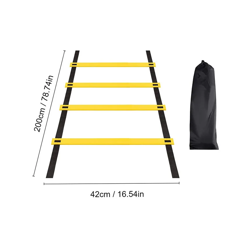Behendigheidsladders Nylon riemen voor snelheidstraining en sport Flexibiliteit Behendigheid Voetbaltraining Energieladderuitrusting