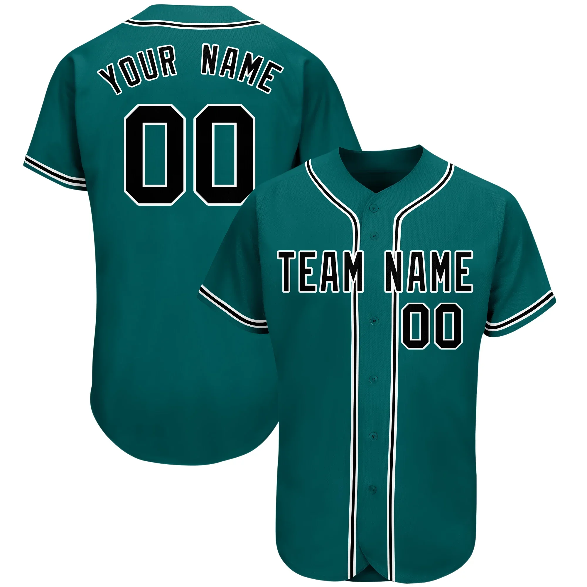 Personalized Custom Baseball Jersey Design Sublimation Your Team Name Number Cardigan Breathable Sweat-absorbent Baseball Jersey