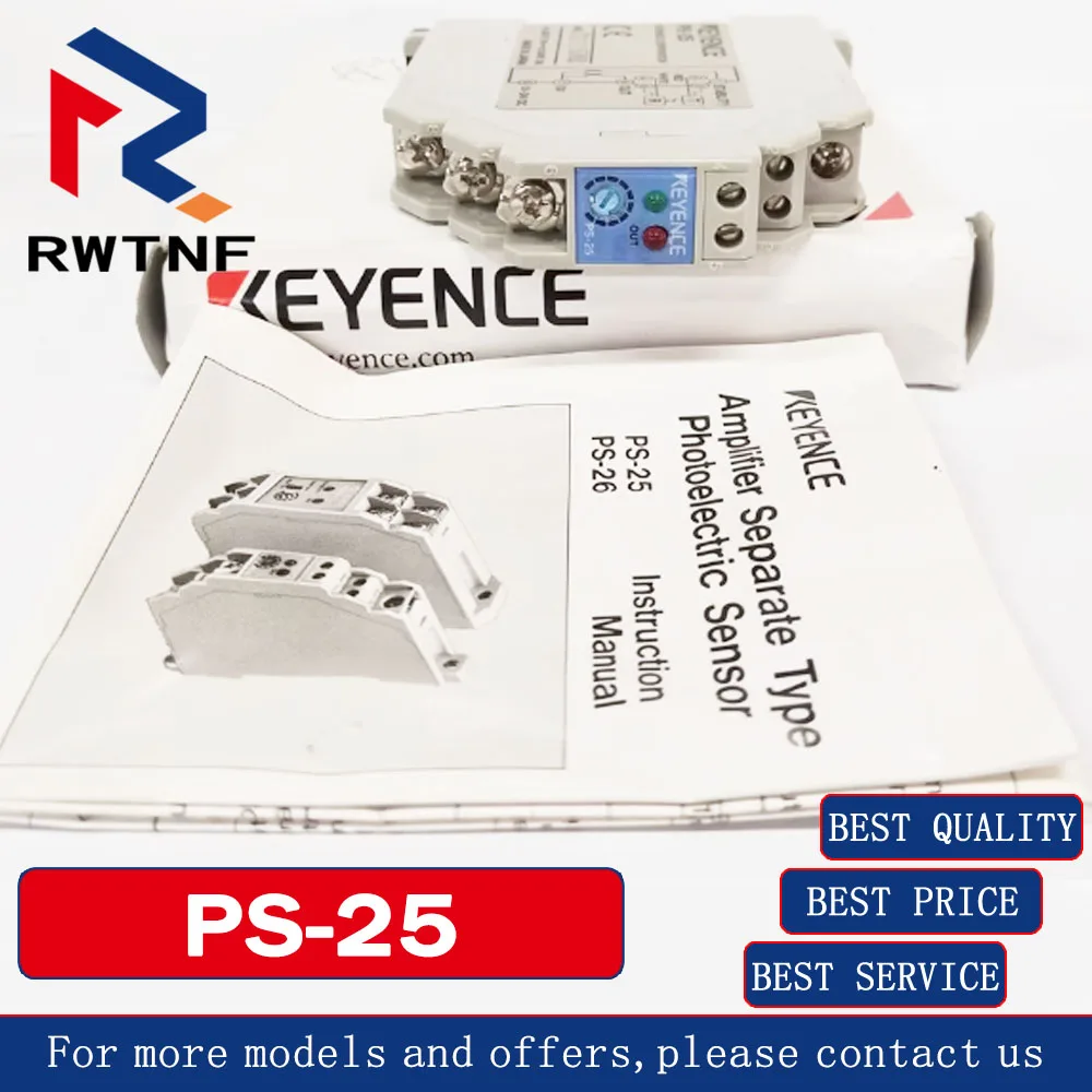 เซ็นเซอร์ตรวจจับแสงแบบขยายภาพขนาดเล็กพิเศษ PS-25 KEYENCE ของแท้ใหม่เอี่ยม 100% ของแท้จากโรงงาน มีสินค้าในคลัง
