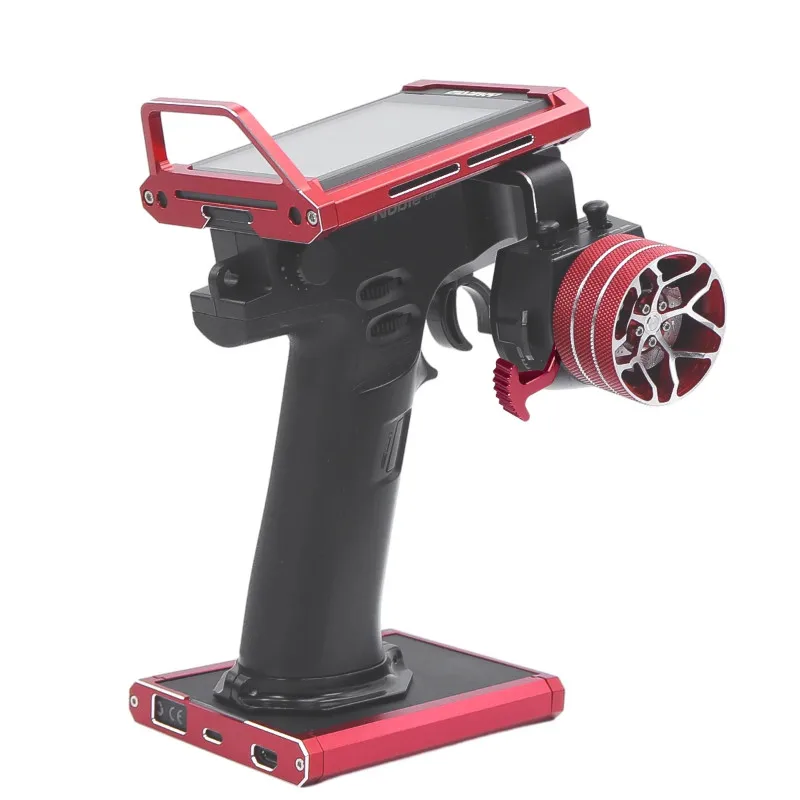 FlySky Noble NB4+ 8CH 2.4G Touch Screen RC Transmitter -Metal Top Bottom Bracket/Handwheel/One-Hand Controller Upgrade