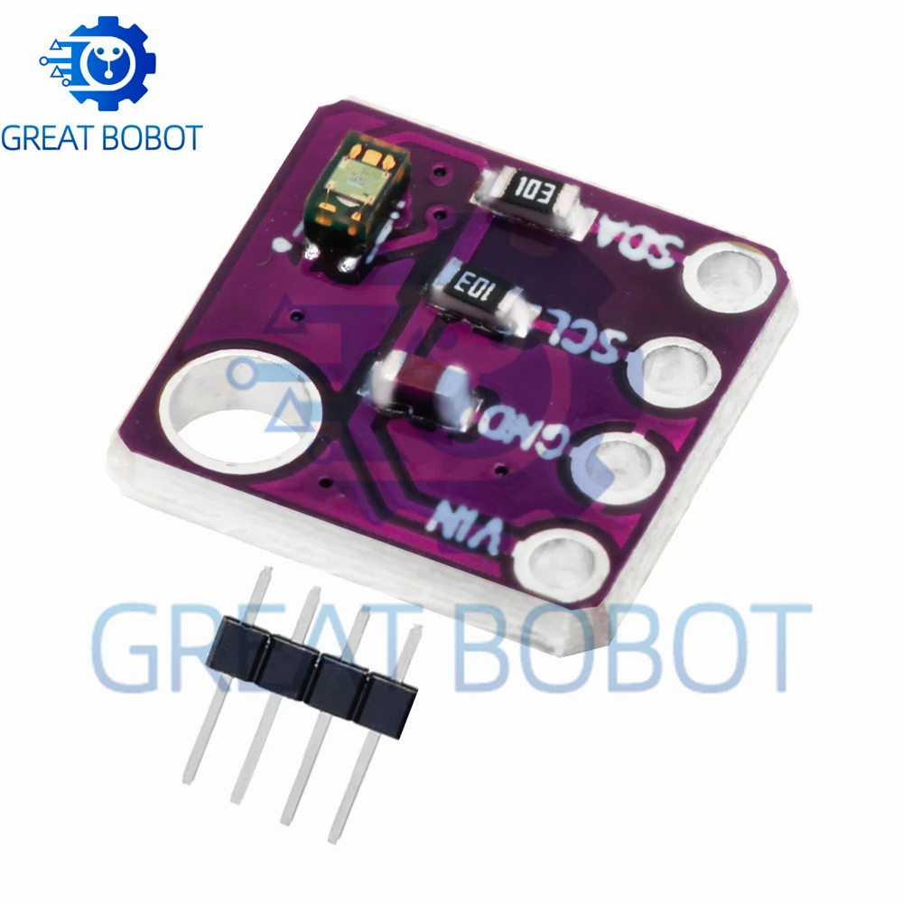 VEML6040 RGBW Color Sensor Module, I2C Interface Ambient Light Intensity Detector Compatible with for Arduino