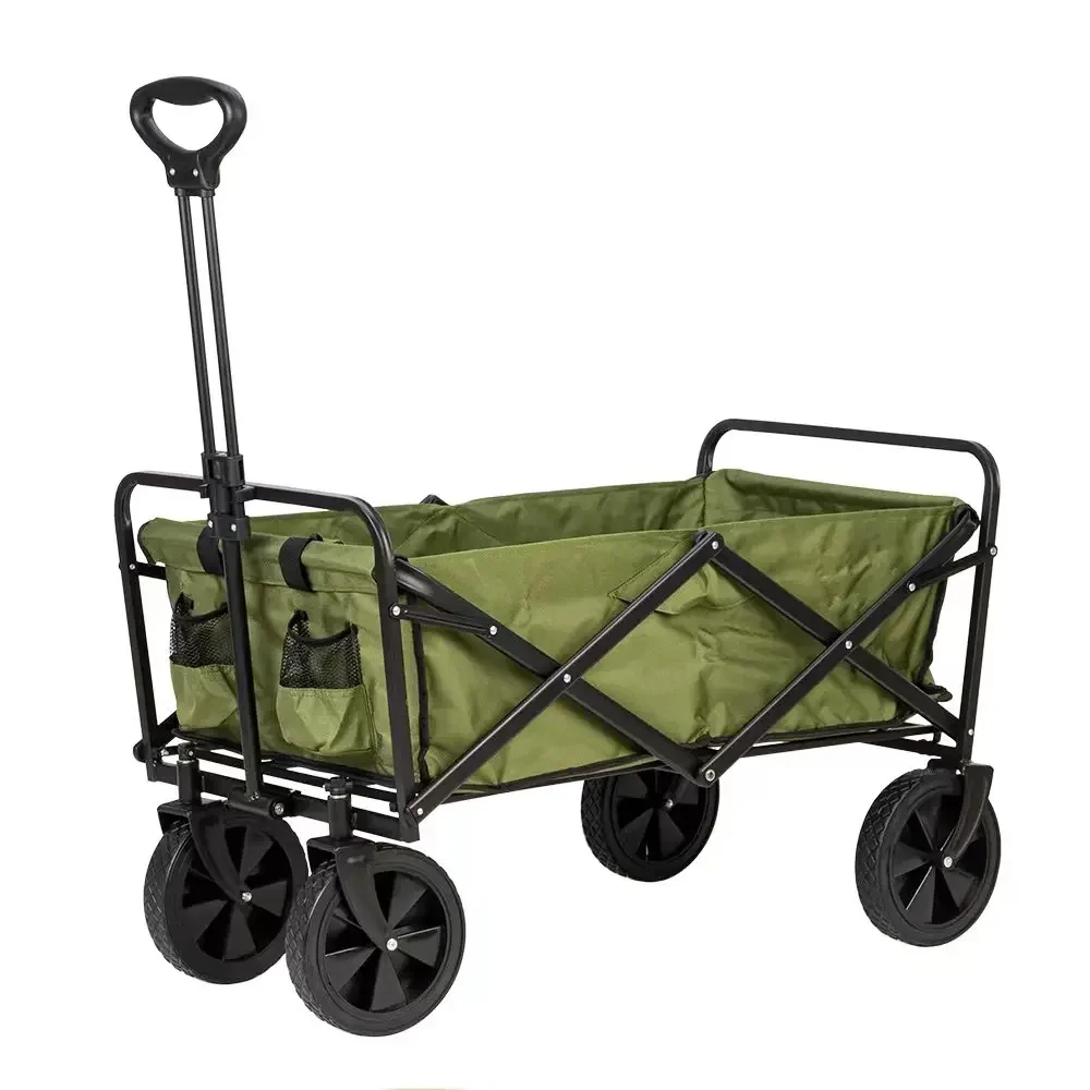 Hot Selling Outdoor Camping Cart Portable Foldable Trolley Wagon Camping Car Picnic Equipment Trolley