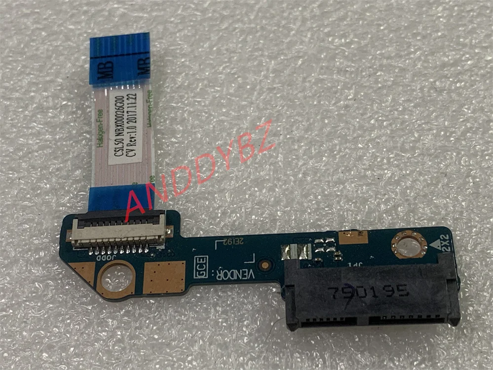 Used Original high quality FOR HP 250 G6 DVD Connector Board With CABLE CSL50 Ls-e794p Works perfectly
