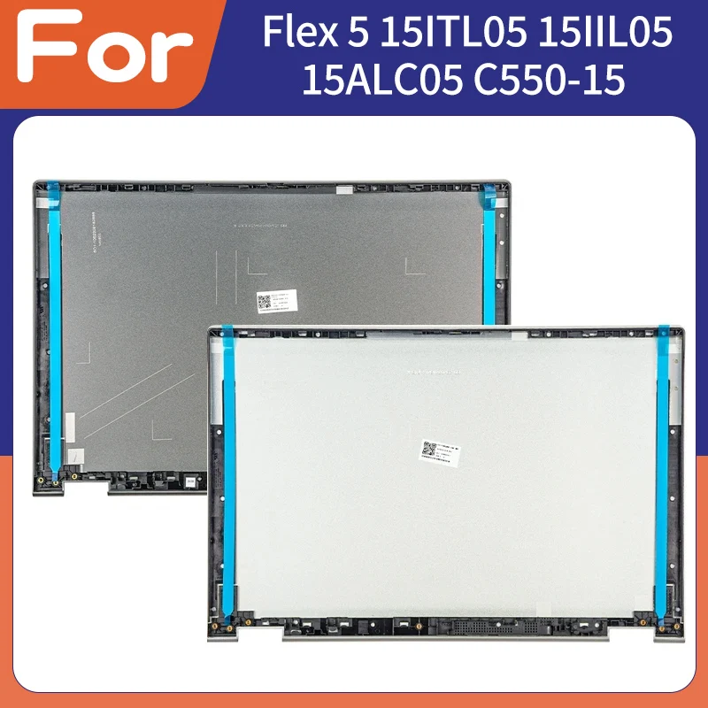 New Case For Ideapad Flex 5 15ITL05 15IIL05 15ALC05 C550-15 LCD Back Cover Top Case 5CB0Y85681 Gray 5CB0Y85680 Silver