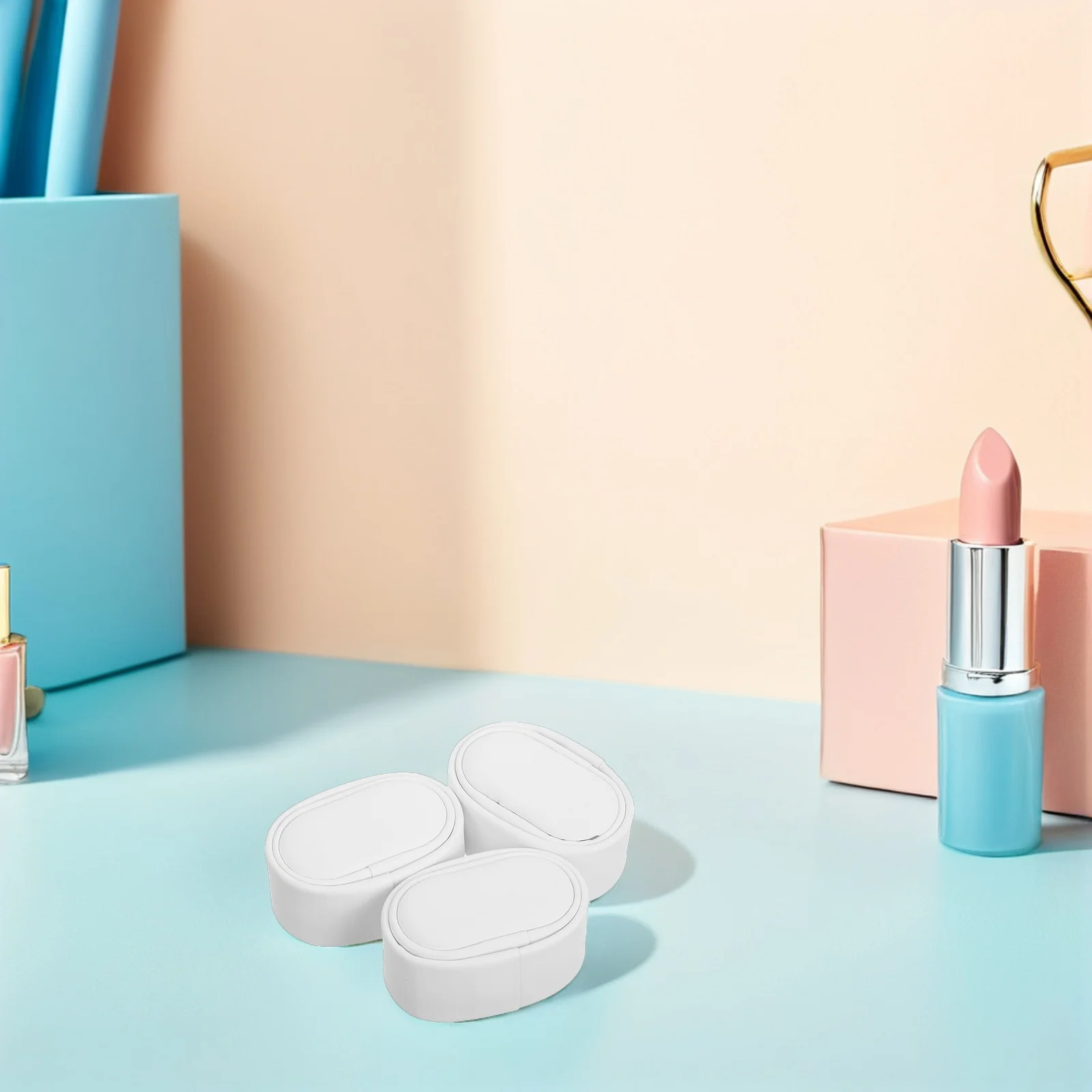 

4Pcs Watch Pillow Jewelry Display Cushion for Box Case Winder Storage Organizer Insert Small White PU Sponge Pillow Holder