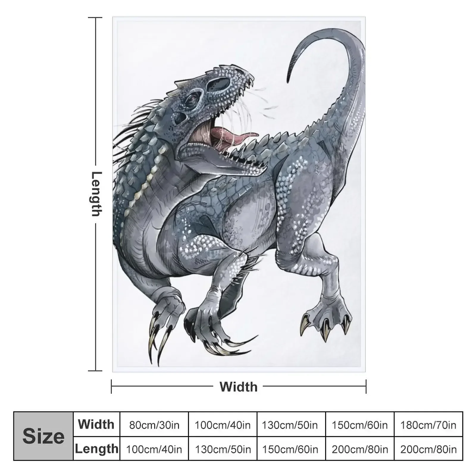 Indominus Rex Throw Blanket Decoratives Beach For Baby Blankets