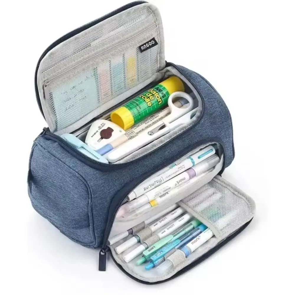 Super Big Cute Pencilcase Large Capacity Portable Pencil Box Multifunctional 2 Layer Stationery Organizer School Supplies