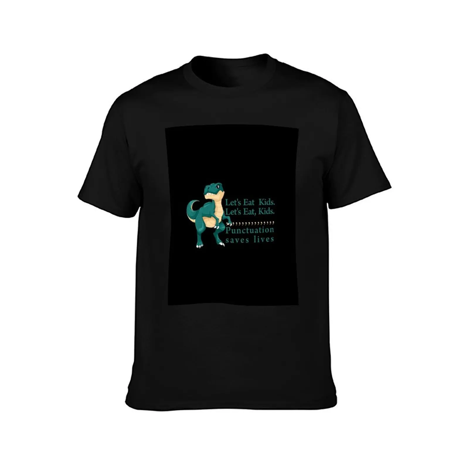 Let's eat kids punctuation saves lives T-Shirt Work Utility Casual Tee Shirt T-Shirt