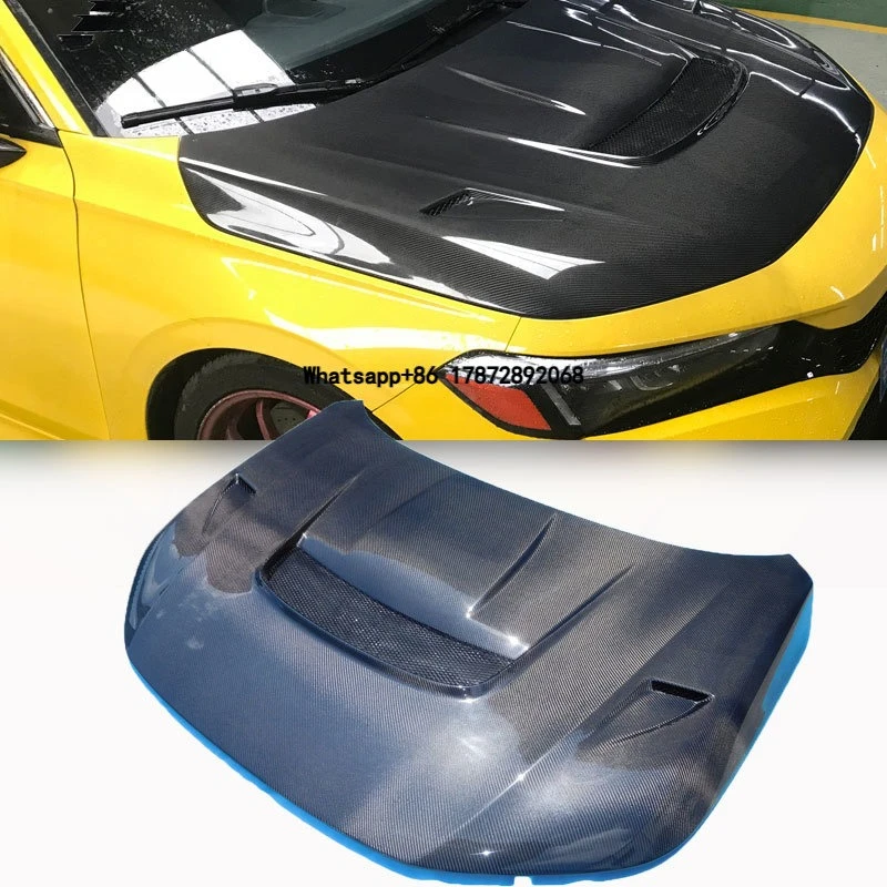 

For 2022 2023 2024 FE1 FE2 Carbon Fiber Front Vented Hood Engine Cover