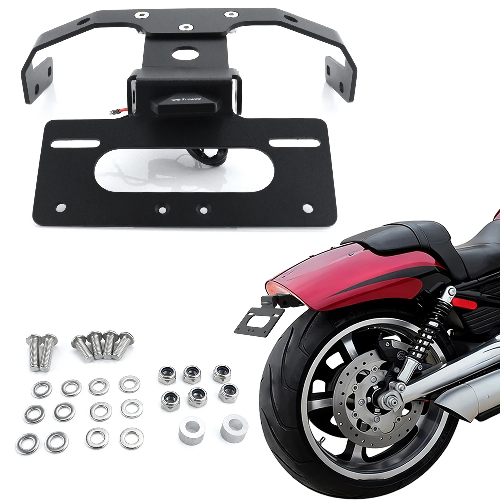

Motorcycle Rear Tail Tidy For Harley Davidson V-ROD 2012-2017 Fender Eliminator kit Registration License Plate Holder Bracket