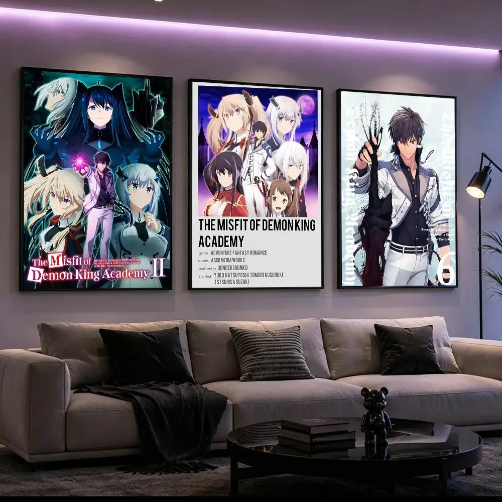 The Misfit of Demon King Academy Poster Poster HD Printing Cyberpunk Style Wall Art Home Decor For Gaming Living Room Bedroom