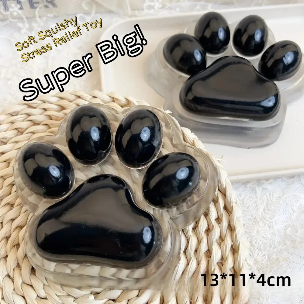 12cm jumbo macio mole gato pata alívio do estresse brinquedo extra grande sensorial brinquedos para crianças adulto ansiedade relaxamento espremer presente