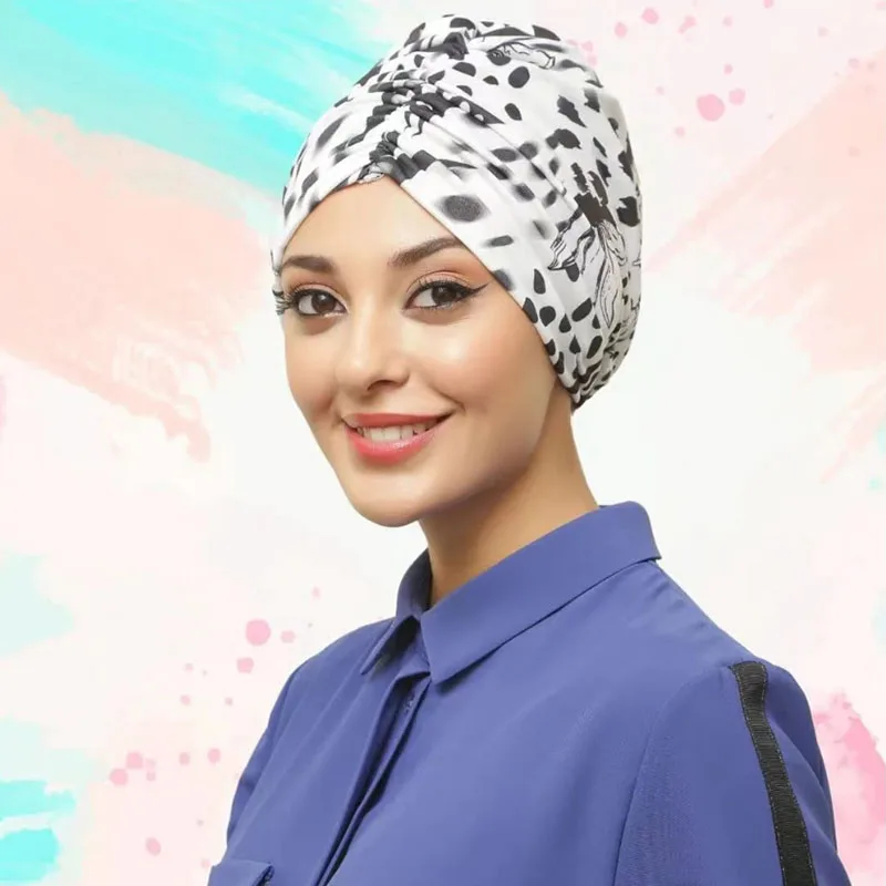 Instant Turban Islamic Women Plain Muslim Hat Inner Hijab Caps Ramadan