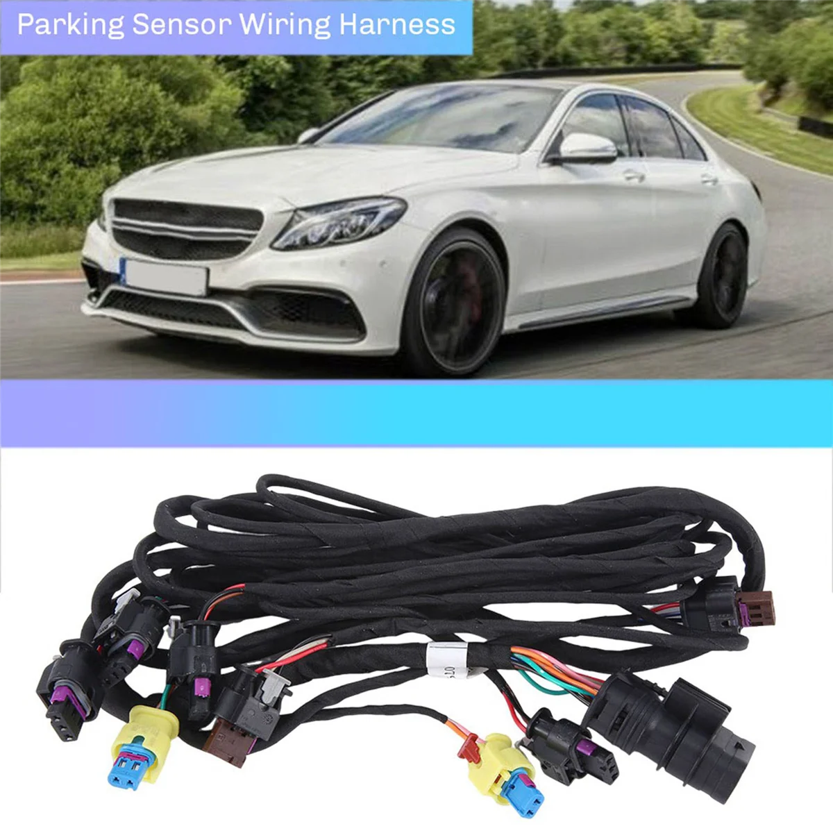 A2055404191 Car Front Bumper Parking Sensor Wiring Harness for Mercedes Benz W205 2013-2020 2055404191