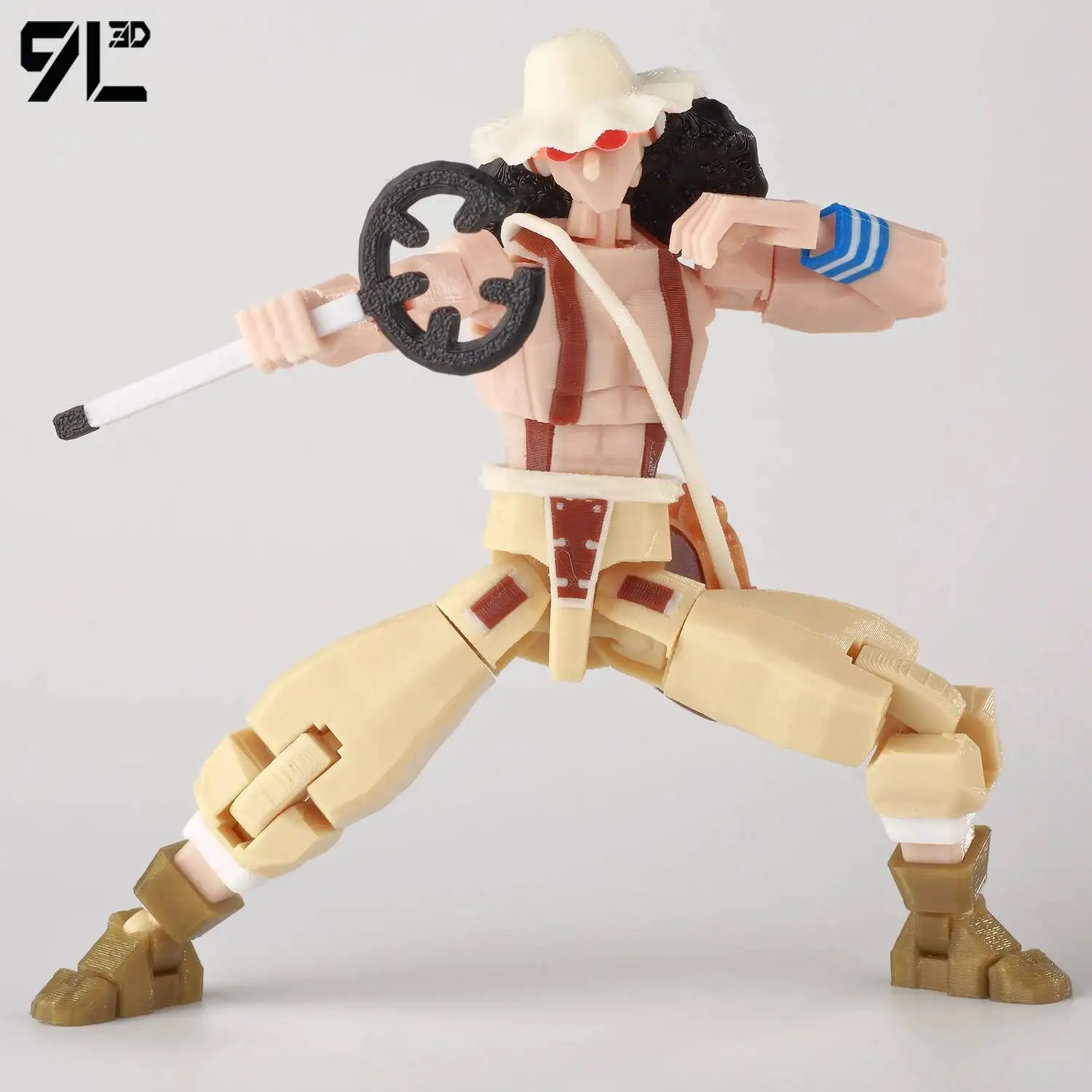 9L3D Dummy13 Lucky13 Titan13 OnePiece Usopp Jest Snajperem Piratów z Kapelusza Słomowego Odważny Wojownik Morza Figurka Anime Ozdoba Samochodowa Zabawka