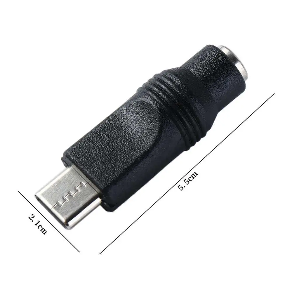 Power Plug Converter Connector Type-C Power Adapter DC Power Plug Converter DC Power Adapter DC5.5x2.1mm To Type C Connector