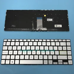 New Latin Spanish/English Keyboard For Asus E410 E410K E410KA E410M E410MA Series Laptop Black/Silver Backlit