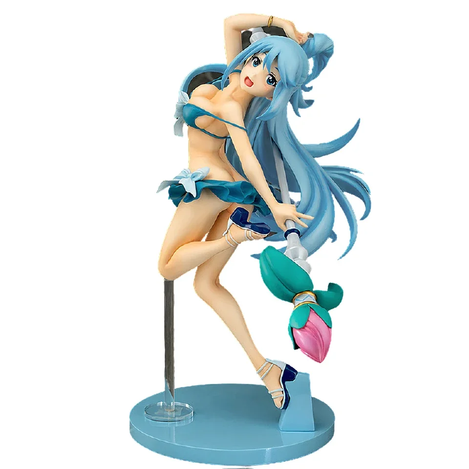 In Stock Original Phat Anime Figurine Konosuba God Blessing on This Wonderful World Aqua Swimsuit PVC Action Figure Model Toys