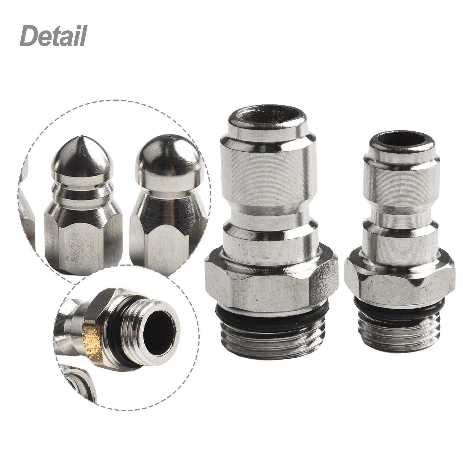 10 Piece Jetter Heads Kit with Extensive Nozzle Options for Pressure Washer for Comprehensive Indoor and Outdoor Cleaning