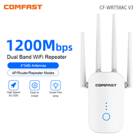 Comfast Wifi Repeater 300/1200Mbps Repetidor De Sinal Extenders 5G Long Range Antena Repeteur Signal Booster Amplificador