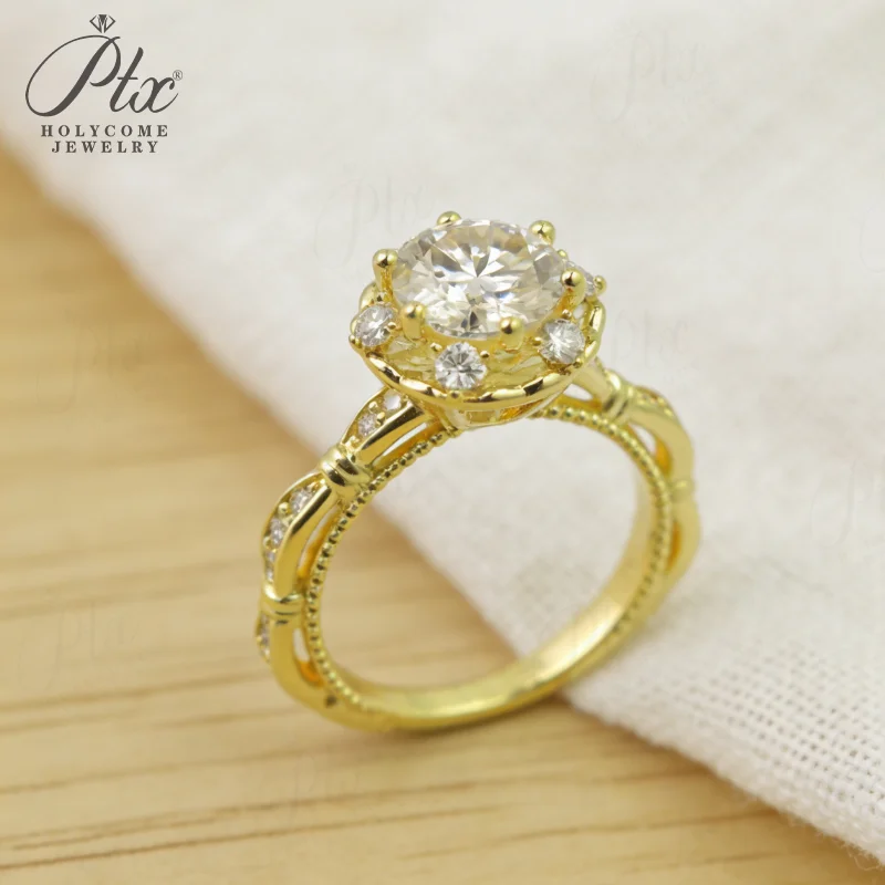 925 Sterling Silber Ring Moissanit 1,5CT D-Farbe Charm-Schmuck für Damen Ehering Hochwertiges Geschenk Feiner Schmuck Großhandel – Detail 8