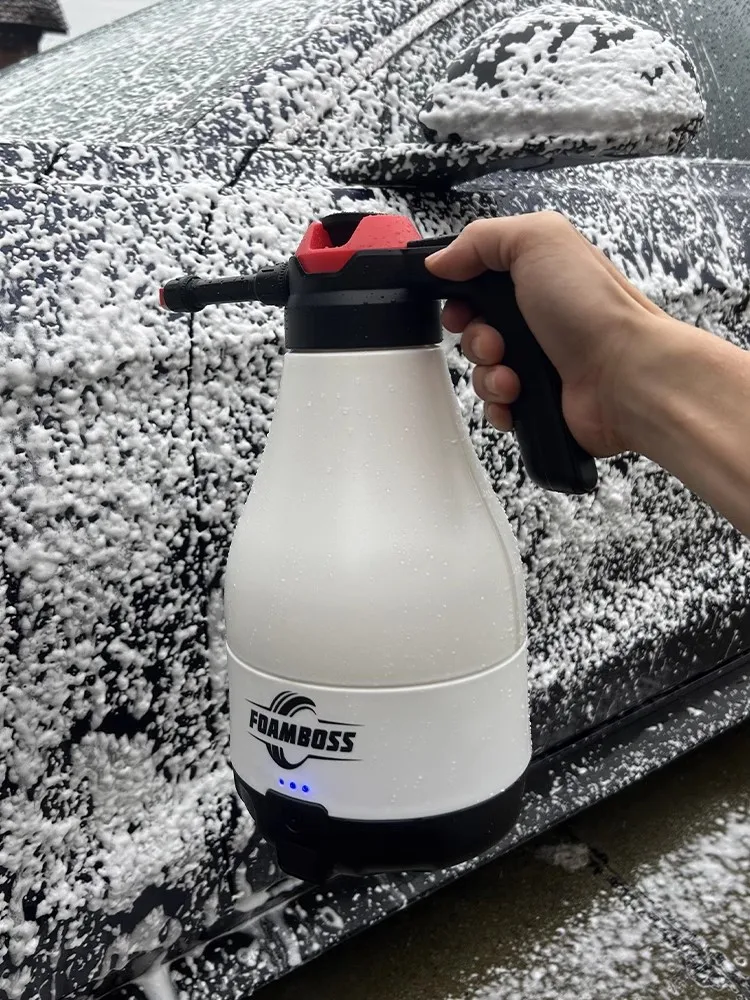 2500mAh foam boss electric sprayer 1.8L automatic pressure gun for car wash sprayer corrosion resistant acid Alkali