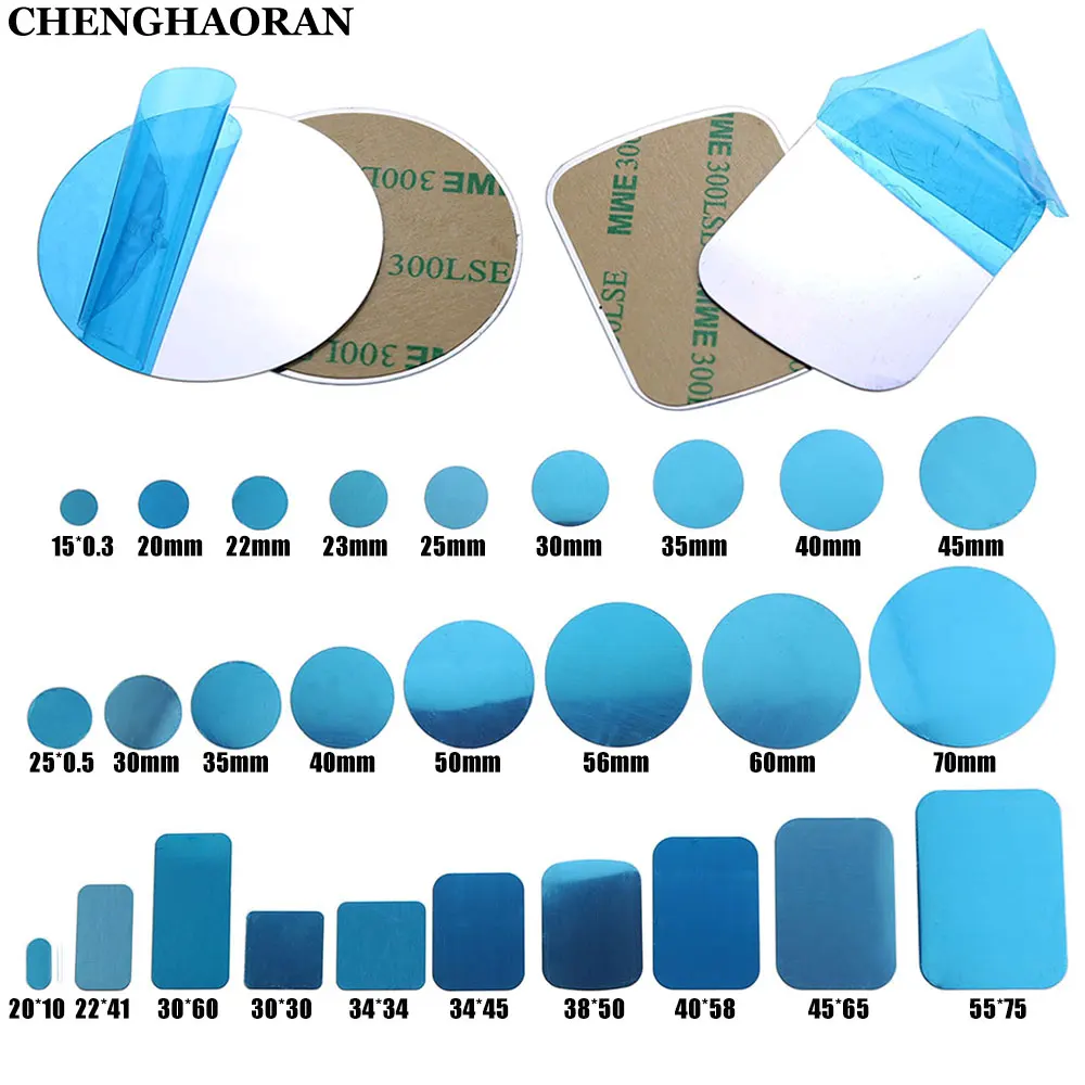 Plaque métallique magnétique pour support de téléphone magnétique pour voiture, 10 pièces, feuille de fer universelle, support autocollant, support magnétique pour téléphone portable