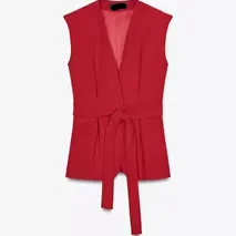 

Новый летний женский жилет, длинные брюки, пояс-колокольчик с v-образным вырезом, модный для поездок на работу, повседневный длинный све