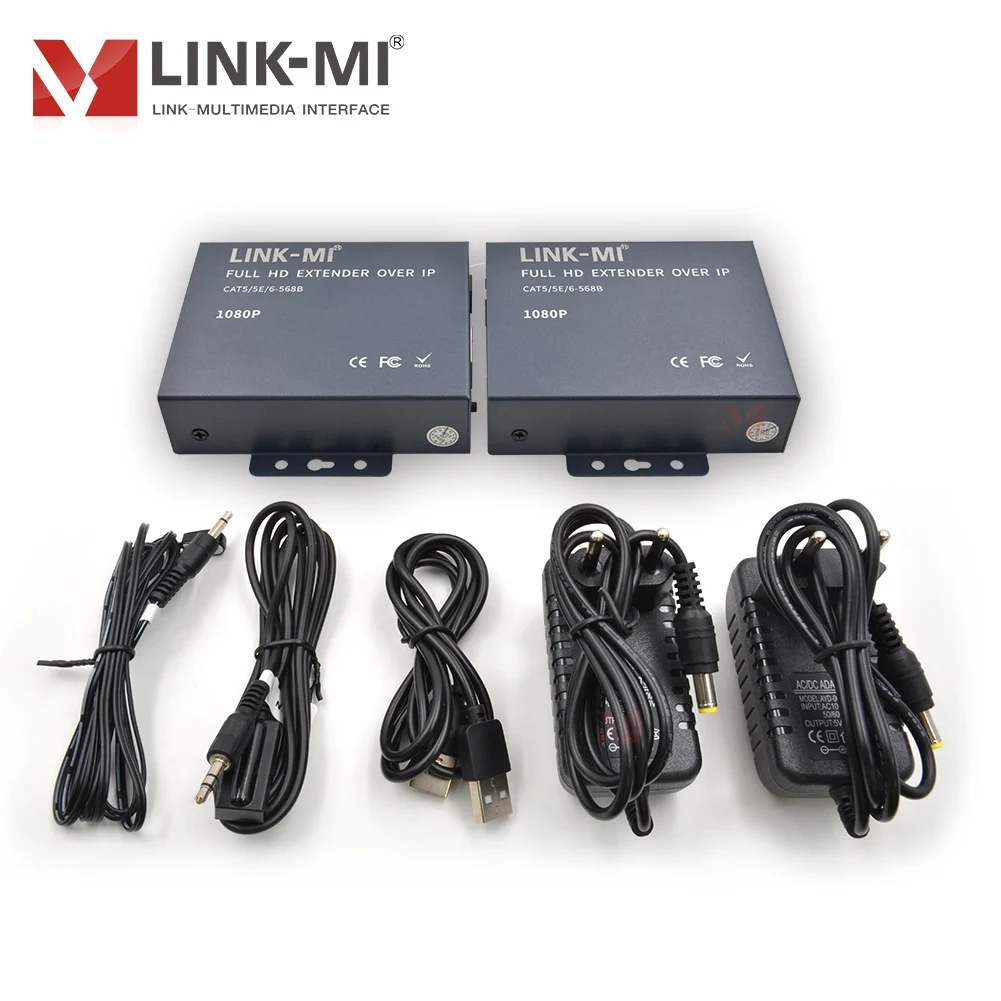 موسع HDMI KVM بطول 200 متر عبر IP، USB Loop Out، HDCP1.4، MJPEG، التوصيل والتشغيل، نقطة إلى متعددة النقاط، وضع المتتالي