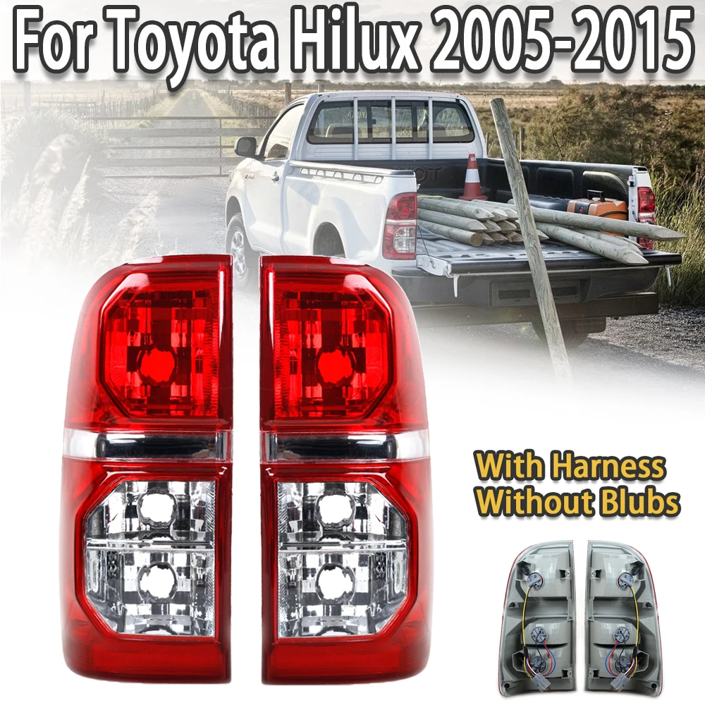 New Side Tail Light Brake Lamp Taillight With Harness Without Bulbs For Toyota Hilux 2005-2015