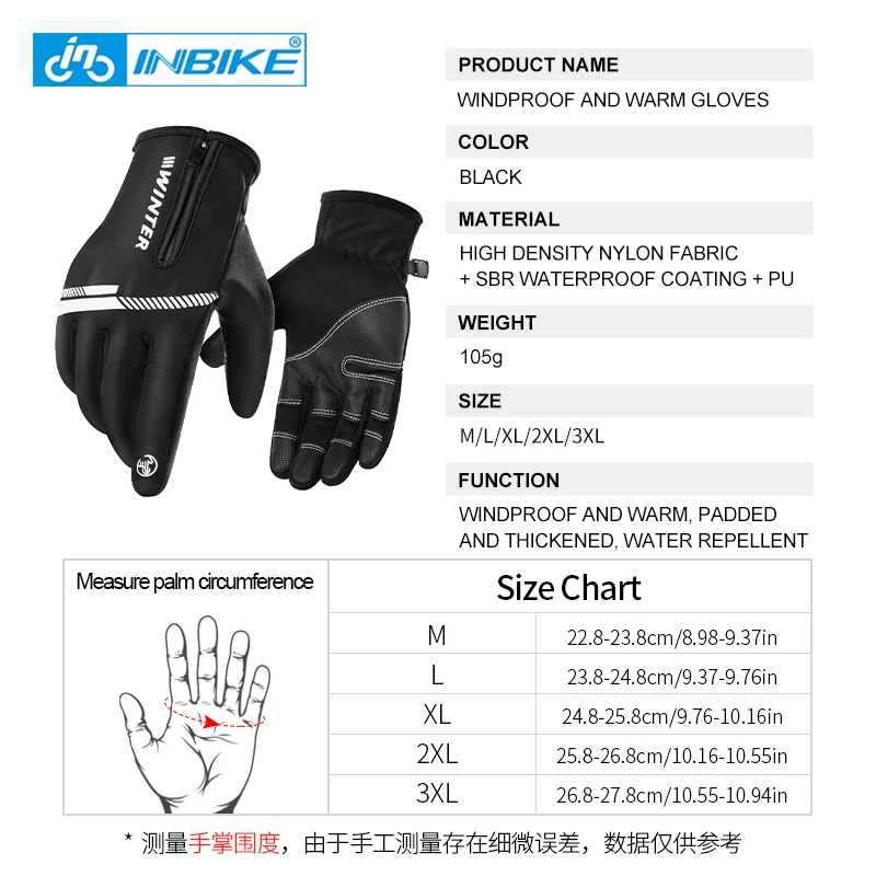 Winter Skiing Gloves Thermal Gloves for Men Women Touchscreen Cycling Ski Gloves Full Finger Sports Gloves for Outdoor Skiing