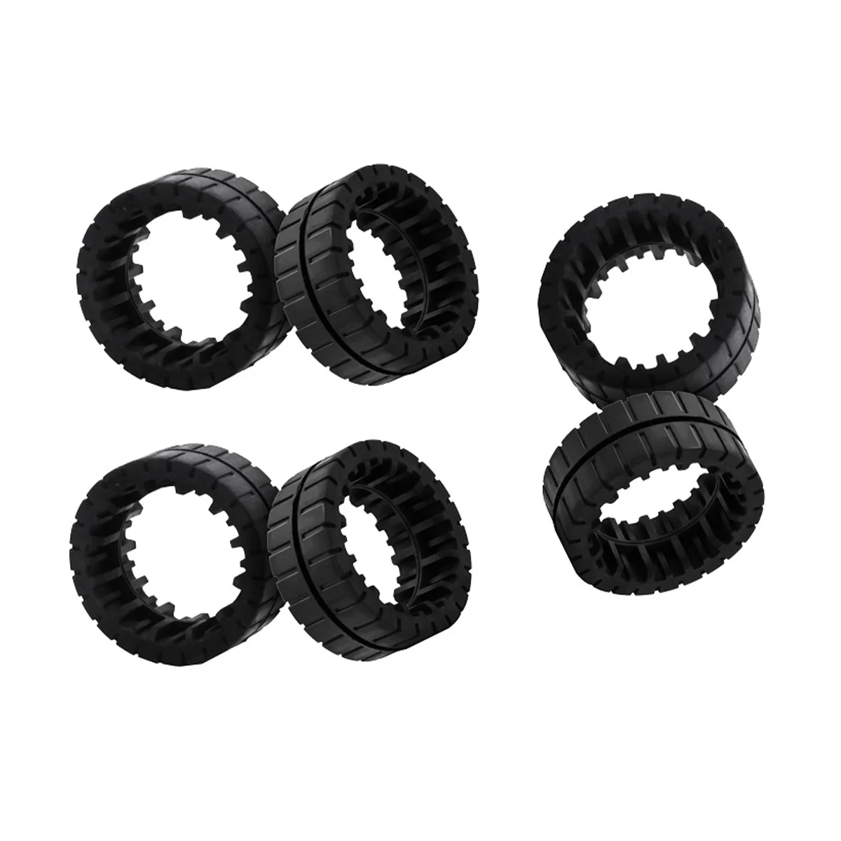 6Pcs Wheel Tires for iRobot Braava Jet M6 (6110, 6012) Vacuum Cleaner Spare Parts Non-Slip Replacement Wheel Tires