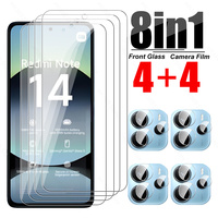 RedmiNote14 Glass 8To1 Camera Tempered Glass For Xiaomi Redmi Note 14 4G Note14 5G Global Lens Screen Protector HD Camera Film