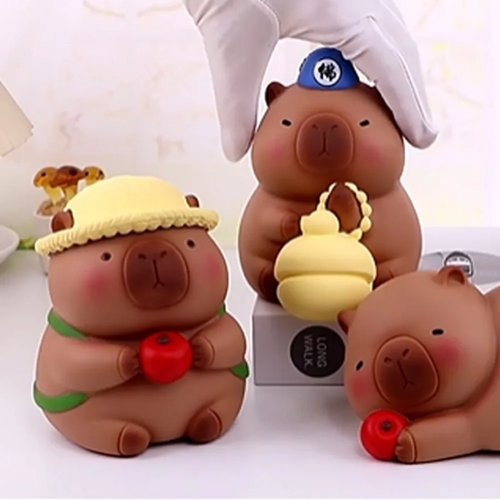 

Savings Tank Capybara Piggy Bank Decorative Large Capacity Capybara Money Boxes Cartoon Collectible Capybara Kids Storage Box