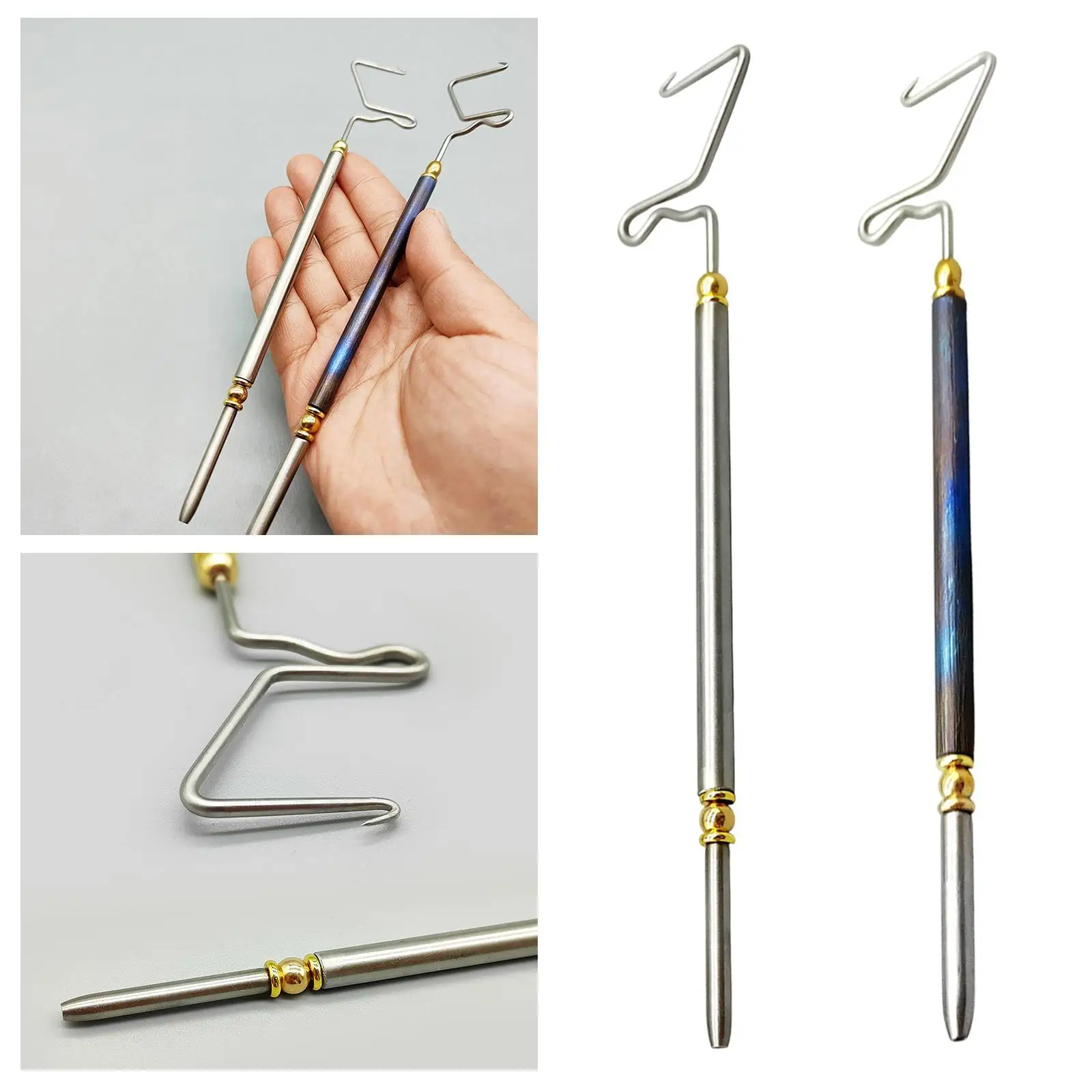 

Инструмент для завязывания узлов для рыболовных мух, портативный, легкий, простой в использовании, профессиональное снаряжение для завязывания мушек в соленой воде/завязывания мушек