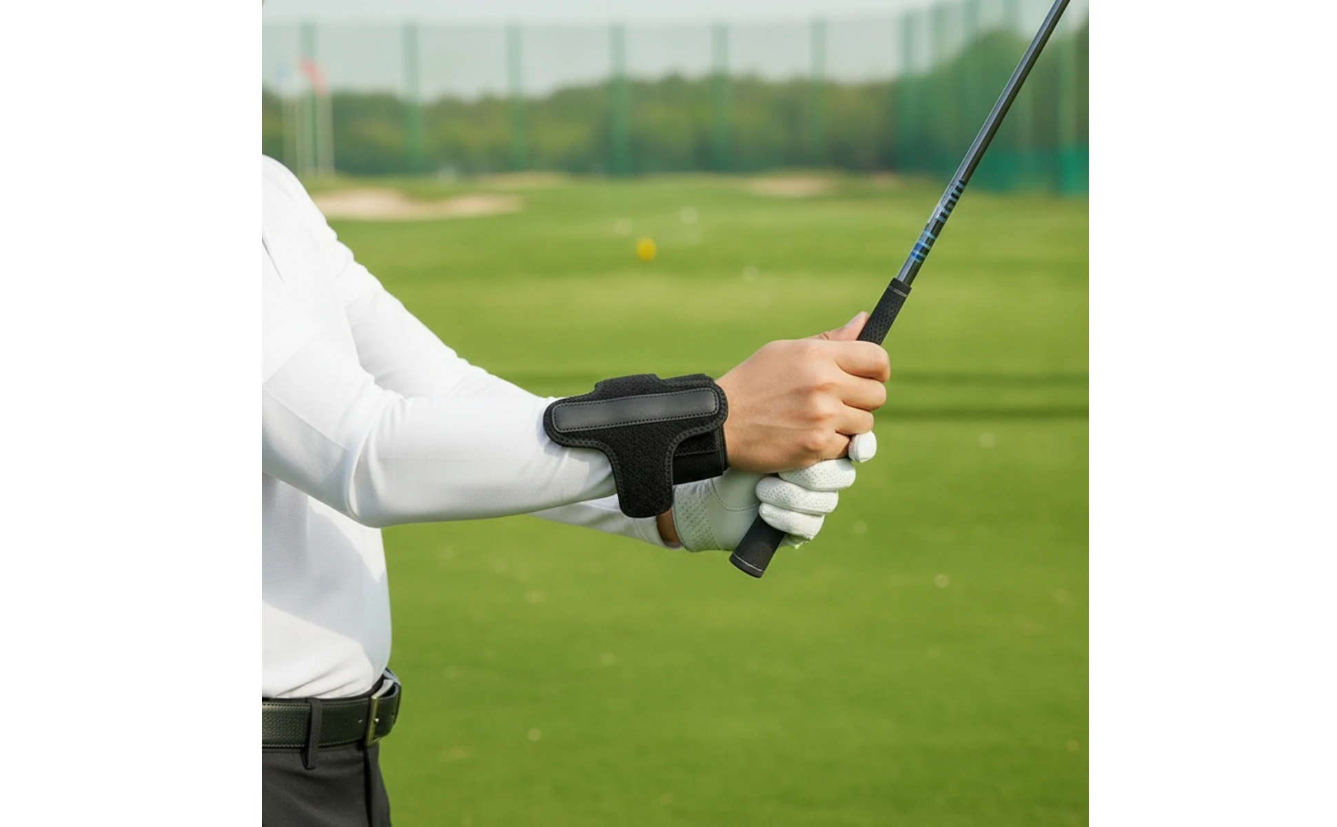Golf Swing Assist Strap Adjustable Wrist Support with Aluminum Strip Training Aid One Size Long-Lasting for Golfers Golf Swing Assist Strap Adjustable Wrist Support with Aluminum Strip Training Aid One Size Long-Lasting for Golfers