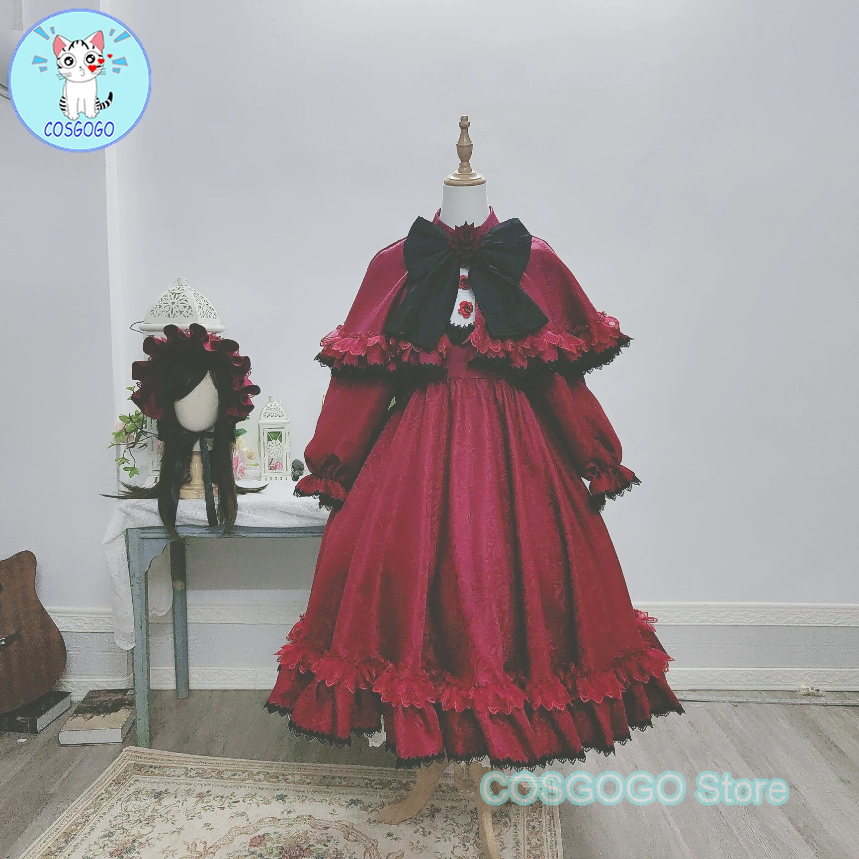 [Customized] Anime Rozen Maiden Reiner Rubin /Shinku Cosplay Costume Halloween outfits Women Anime Dress