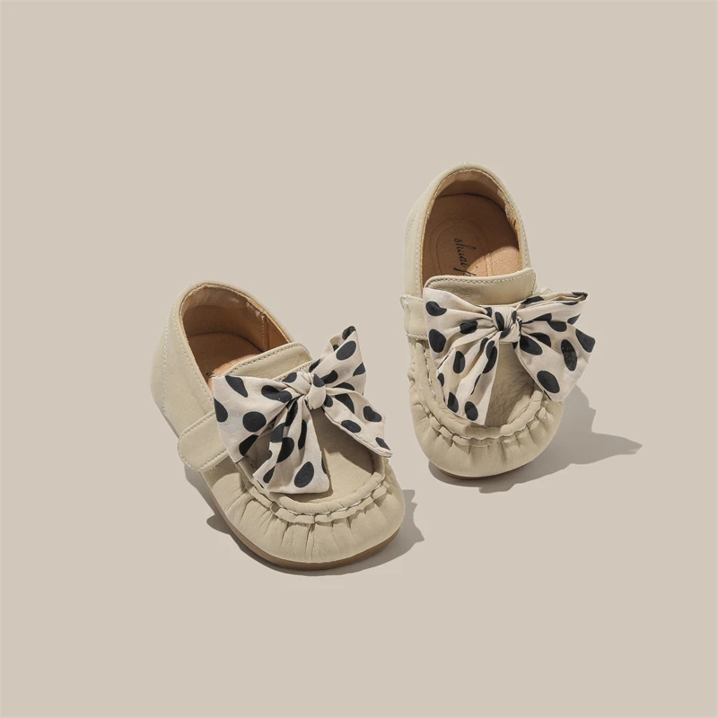 Spring Autumn Baby Girls Casual Shoes Children Bow Princess Shoes Infant Non-slip Soft Sole Toddler Kids Lightweight Shoes