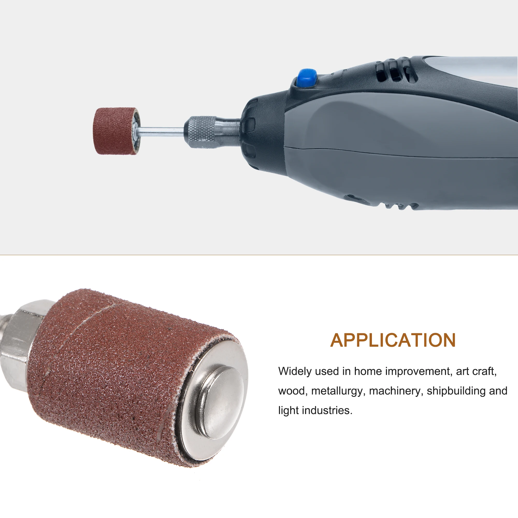 Schleifhülsen-Set, Körnung 120, mit 0,79 Zoll Dornen